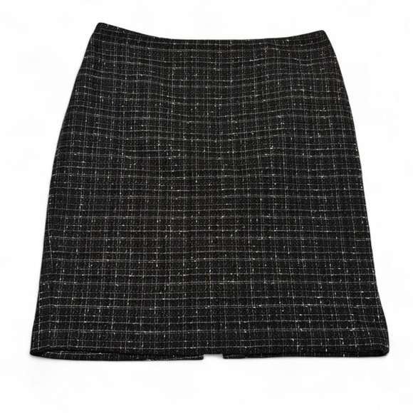 Karl Lagerfeld Dresses & Skirts - Karl Lagerfeld Black Tweed Bouclé Pencil Skirt Women’s 16 Lined Knit Workwear